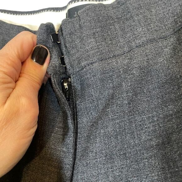J. Crew Gray Campbell Wool Blend Slacks Office Attire Dress Pants Women Sz 2 - Picture 6 of 11